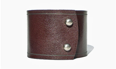 2" Wide Leather Cuff / Brown