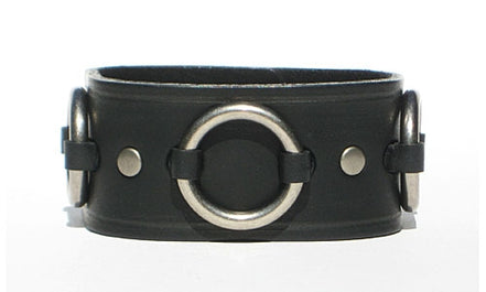 1 1/4" Wide Ring Cuff - Black