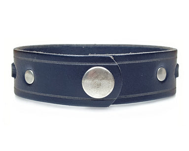 3/4" Wide Single Weave Cuff - Black