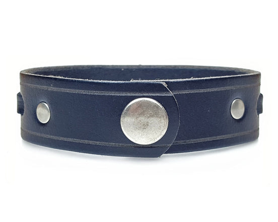 3/4" Wide Single Weave Cuff - Black