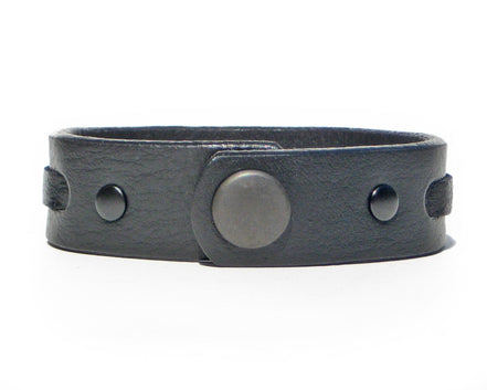 3/4" Wide Single Weave Cuff - Black