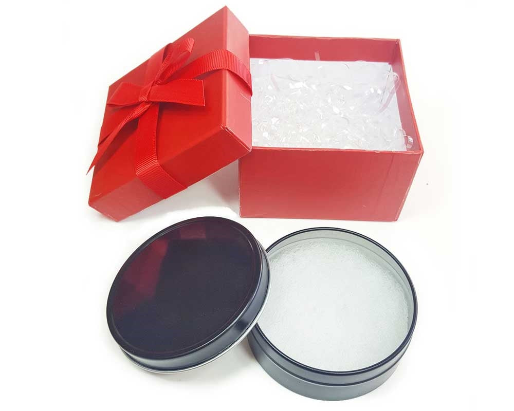 SMALL Red Gift Box With Black Gift Tin