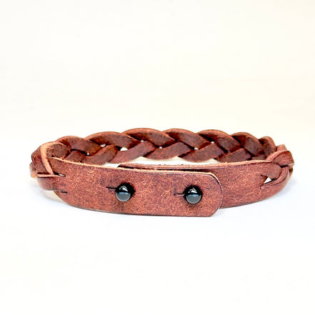 Premium Leather Braid Bracelet