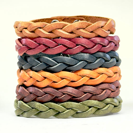 Premium Leather Braid Bracelet