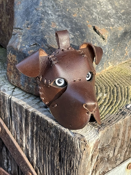Leather Dog Bag Charm