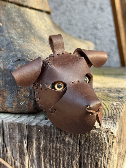 Leather Dog Bag Charm