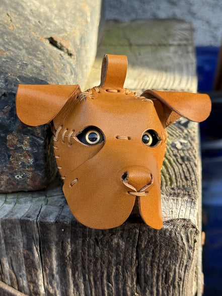 Leather Dog Bag Charm