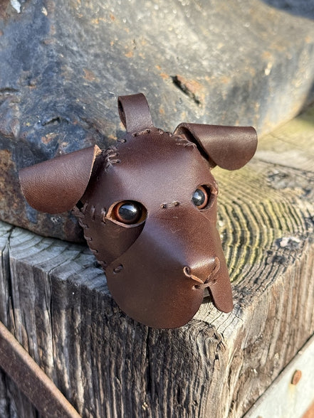 Leather Dog Bag Charm
