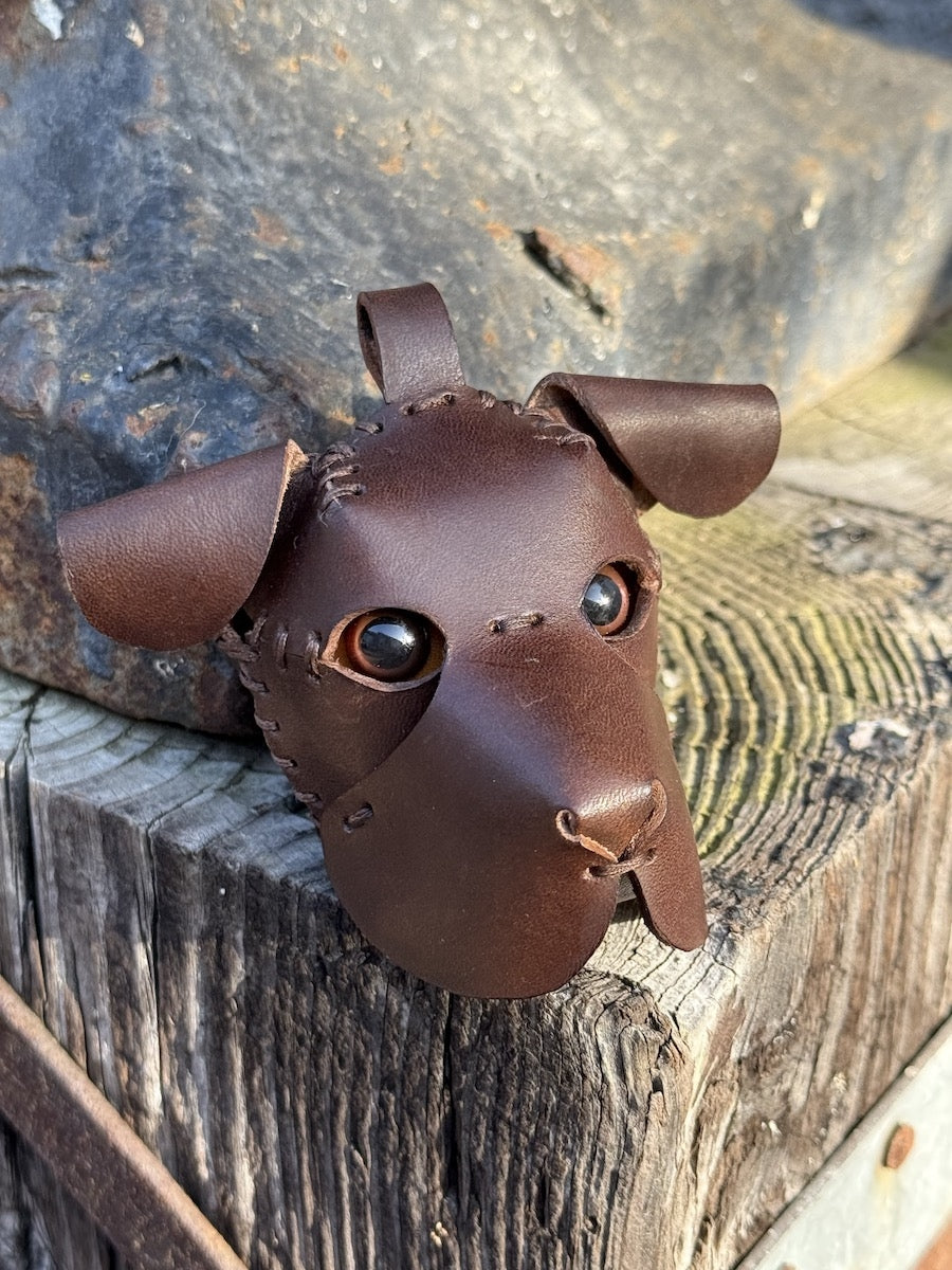 Leather Dog Bag Charm