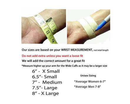 2 " Wide Cuff / Black / 7" Wrist