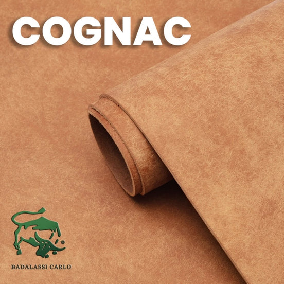 Badalassi Carlo Pueblo vegetable-tanned leather color Cognac swatch